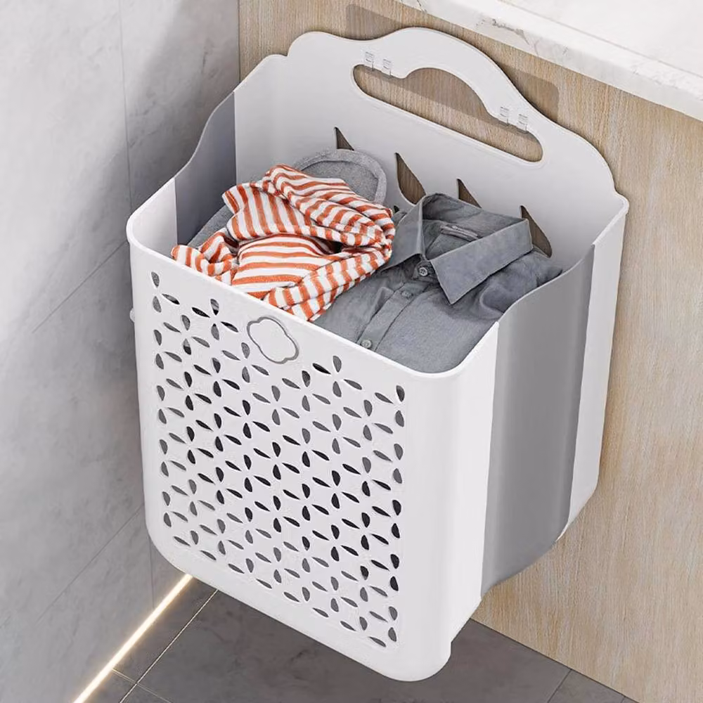 KORVIXA Multipurpose Hanging Laundry Hamper in Grey – 2