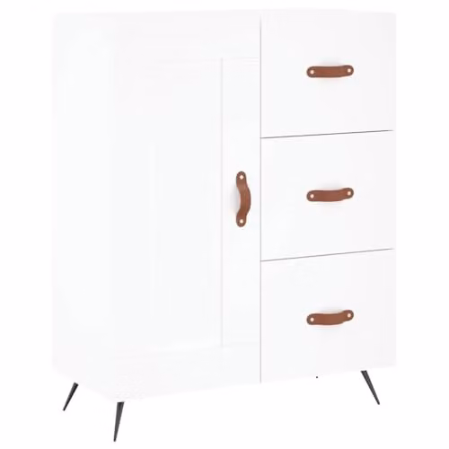 vidaXL White Classic Sideboard in Engineered Wood W/D/H: 69.5 x 34.0 x 90.0 cm