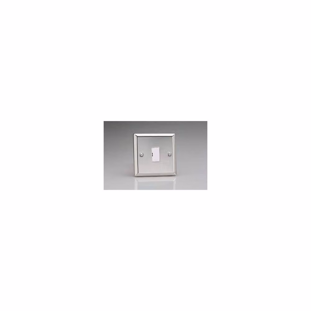 Varilight 13A Unswitched Fused Spur in Grey and Silver Mirror Chrome XC6UW – 2