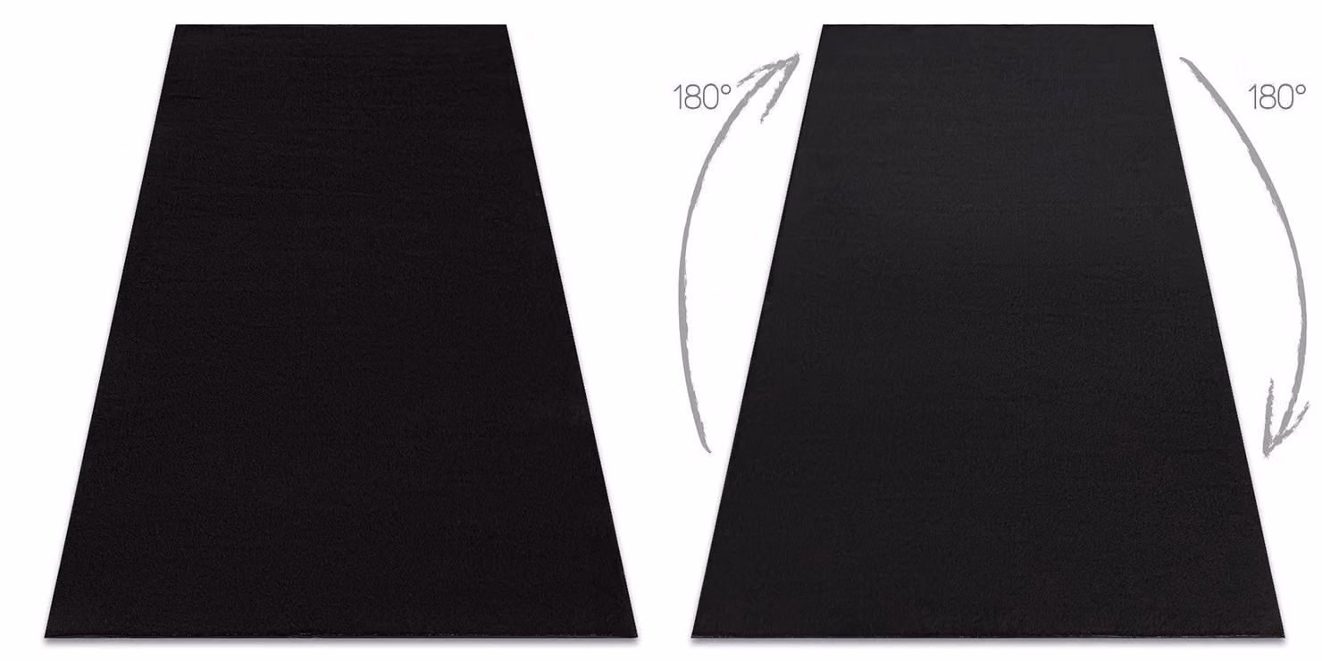 RugsX Lindo Black Rectangular Polyester Rug, W: 200 cm, D: 290 cm – 2
