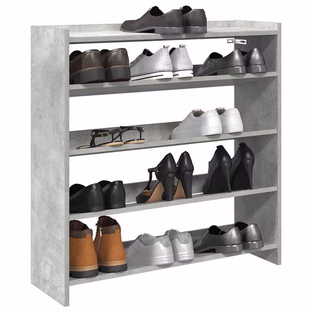 Berkfield Home Grey MDF Shoe Rack, W/D/H: 80 x 25 x 81 cm – 2