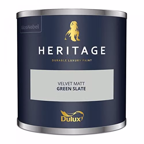 Dulux Trade Heritage Velvet Matt Emulsion Green Slate, 2.5l – 3