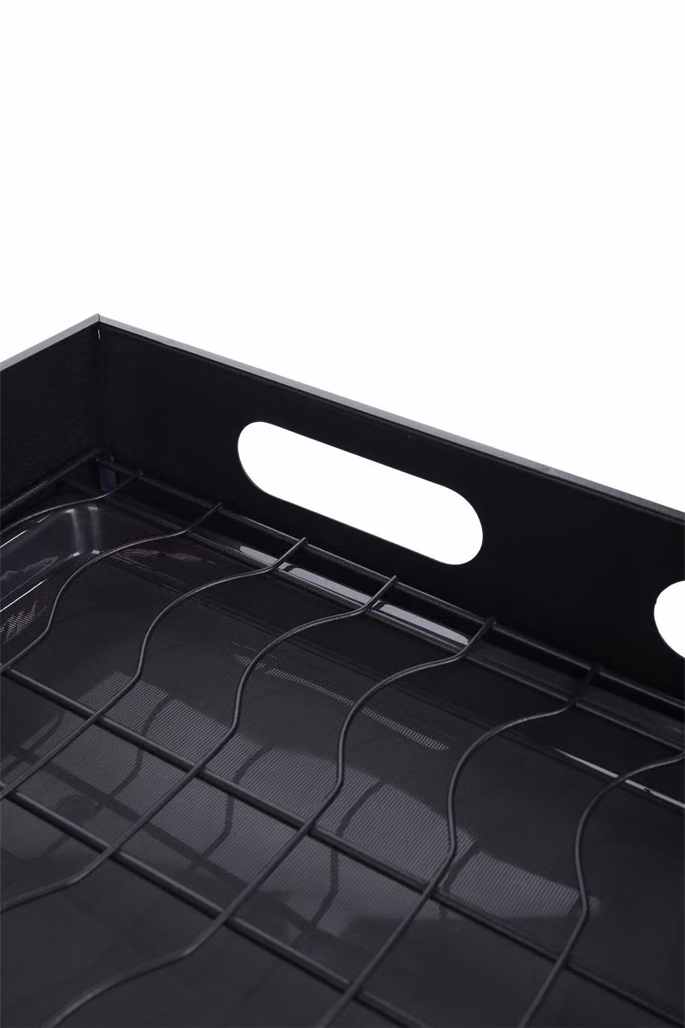 Garden Sanctuary Black Steel Pull-Out Bowl Rack Cabinet – 3