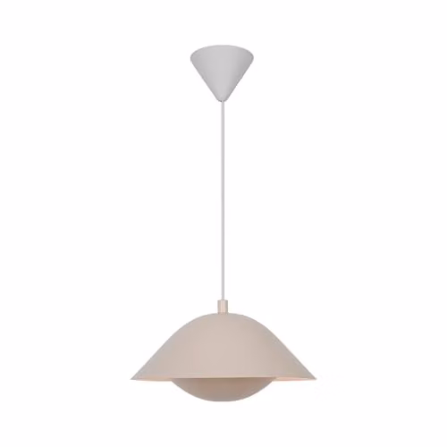 Nordlux Freya Suspended Pendant Light in Brown and Beige Metal with E27 Socket – 1