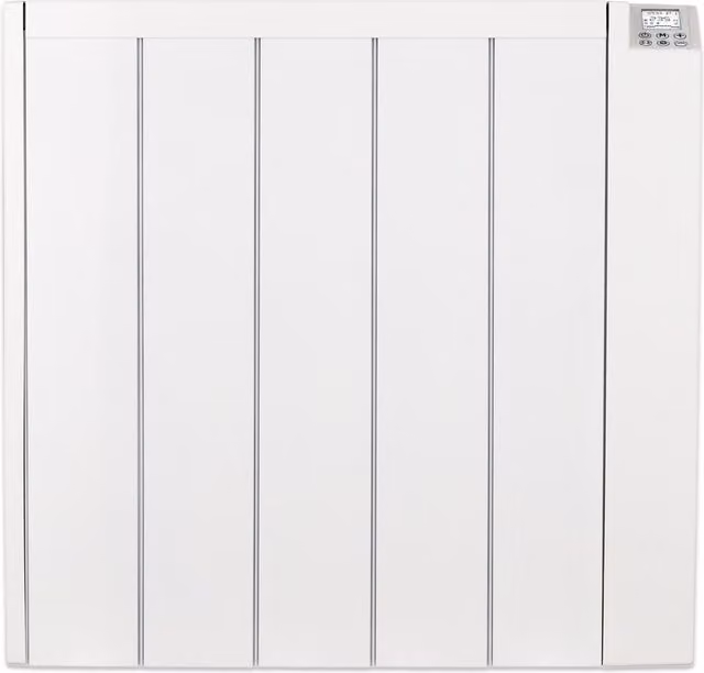 MYLEK 1500W Ceramic Electric Panel Heater with Digital Timer in White