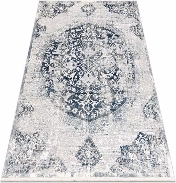 RugsX Distin Blue Vintage Modern Rectangular Rug W: 120 cm, D: 170 cm – 1