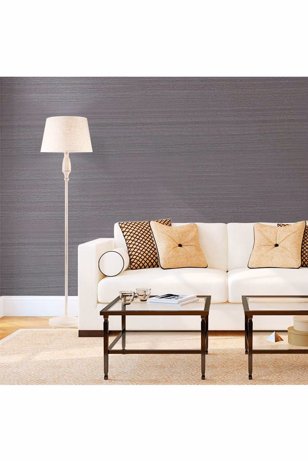 Living and Home Grey Wood Effect Self-Adhesive Vinyl Wallpaper, W: 0.6 m, L: 5 m – 2