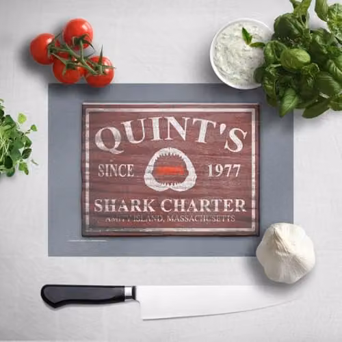 Zavvi Jaws Rectangular Chopping Board, Multicolour, W: 40 cm, D: 30 cm – 1