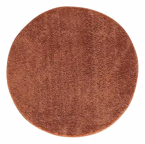 Desire Rugs Modern Plain Round Area Rug, Terracotta, Diameter: 100 cm – 2