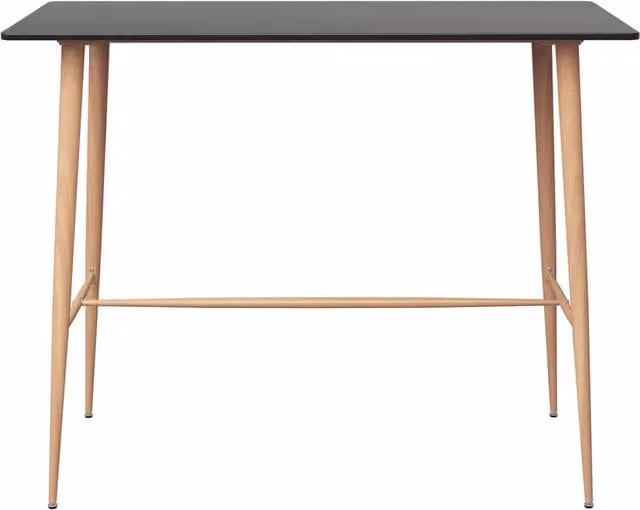 Berkfield Home Bar Table in Black, W/D/H: 120 x 60 x 105 cm