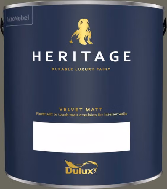 Dulux Trade Heritage Matt Dispersion Paint in DH Slate, 2.5l