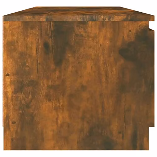 vidaXL Modern TV Cabinet in Brown MDF, W: 140 cm, D: 40 cm, H: 35.5 cm – 3