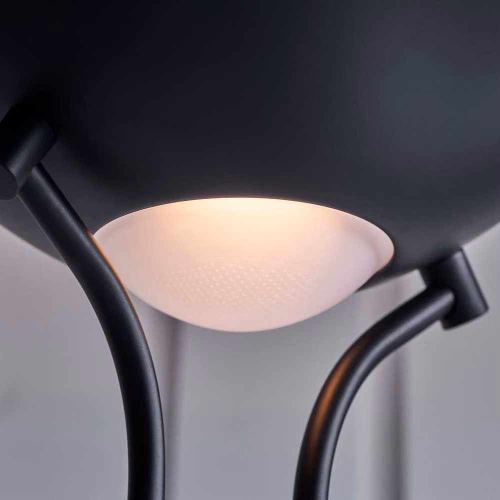 Netlighting Rome Mother and Child Floor Lamp in Matt Black with Opal Glass and R7s Bulb – 3