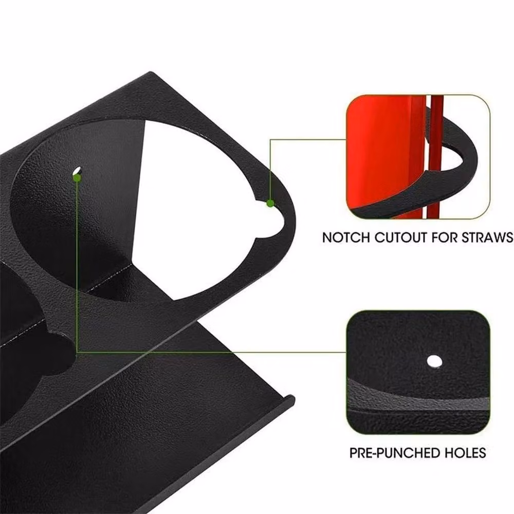 KORVIXA Wall Mounted Aerosol Can and Spray Bottle Storage Rack in Black – 2