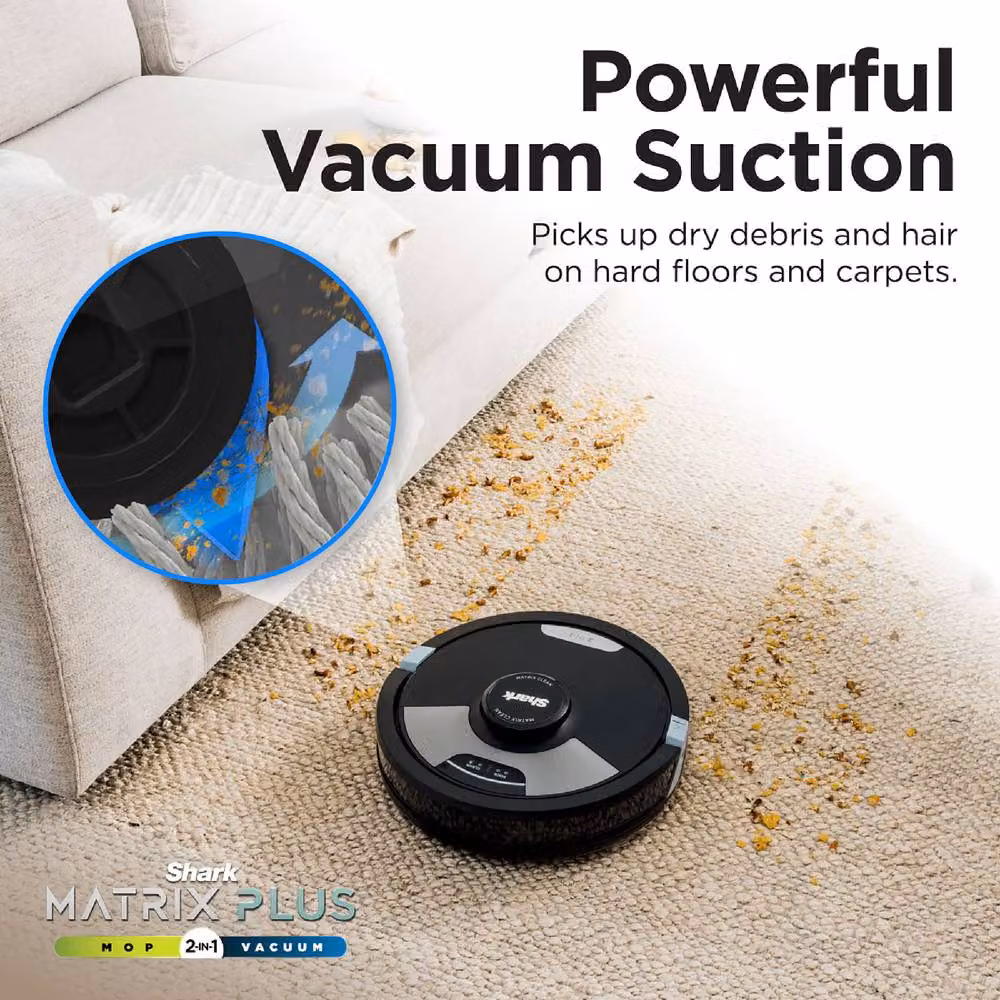 SharkNinja Matrix Plus 2-in-1 Robot Vacuum and Mop with App Control in Black – 4