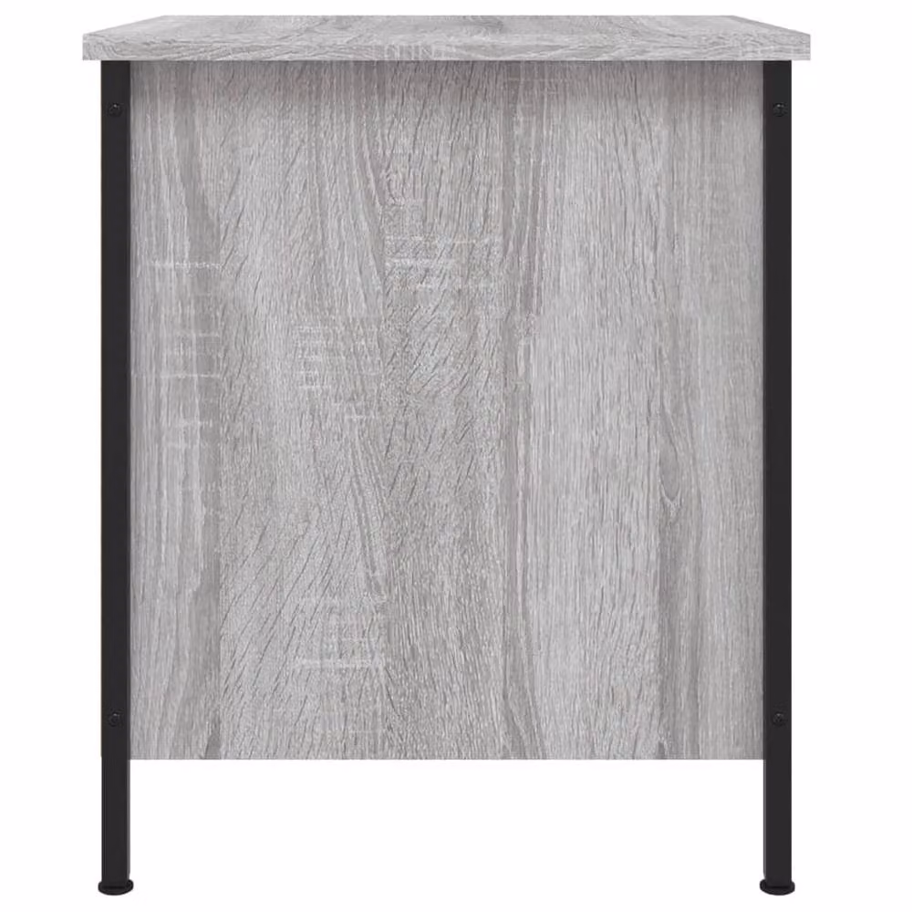 Berkfield Home Set of 2 Durable Bedside Cabinets in Grey Sonoma, W/D/H: 40 x 42 x 50 cm – 4