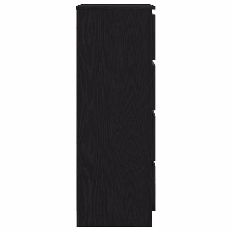 Berkfield Home Black Oak Sideboard, W/D/H: 60 x 35 x 98.5 cm