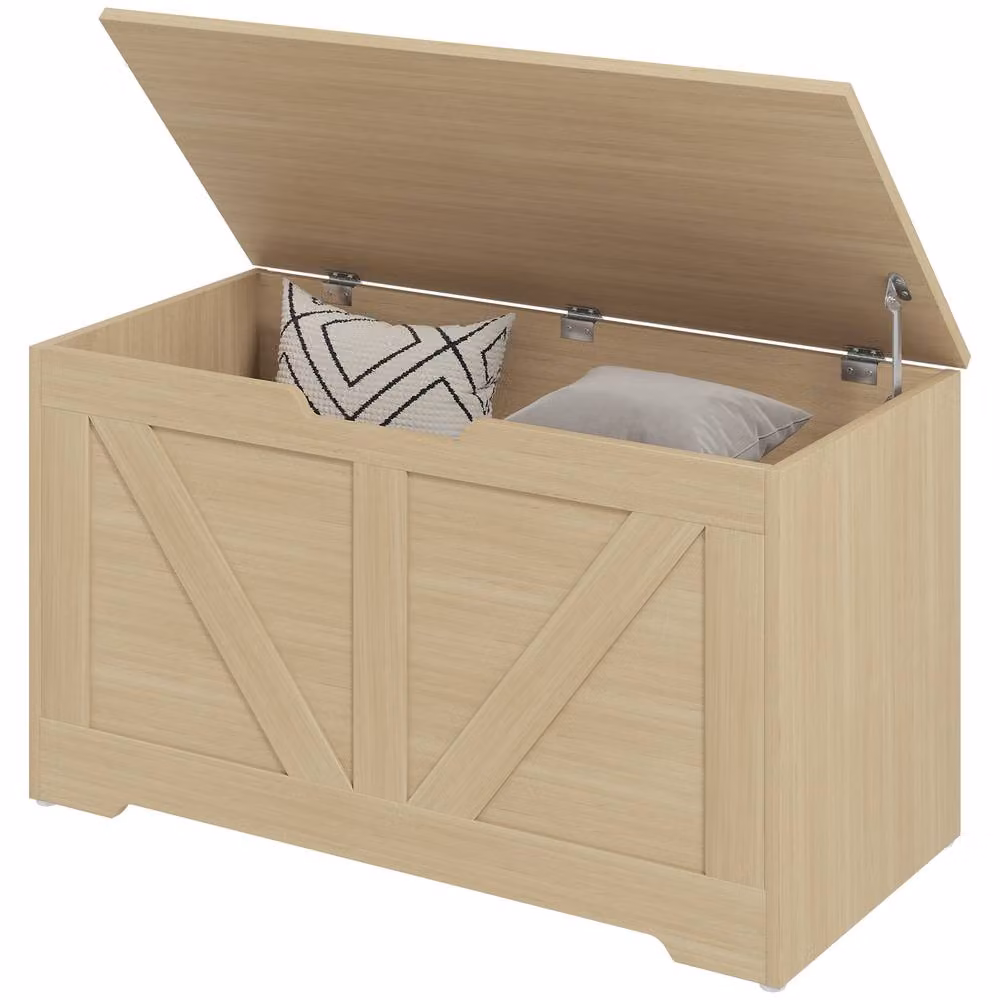 STILVORA 100L Storage Chest with Safety Hinges in Beige – 2