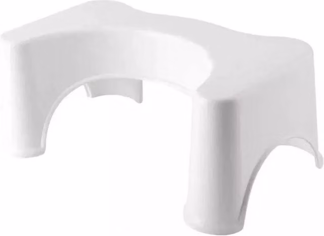 FORGEVIO Toilet Squat Step Bathroom Potty Stool in White