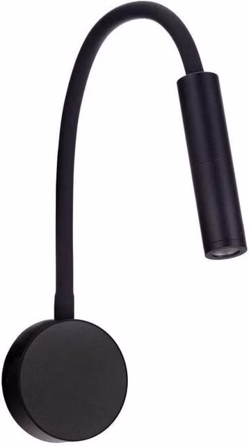 Netlighting Sonica LED Reading Wall Light, Black, 6W, 453lm, IP44 – 1