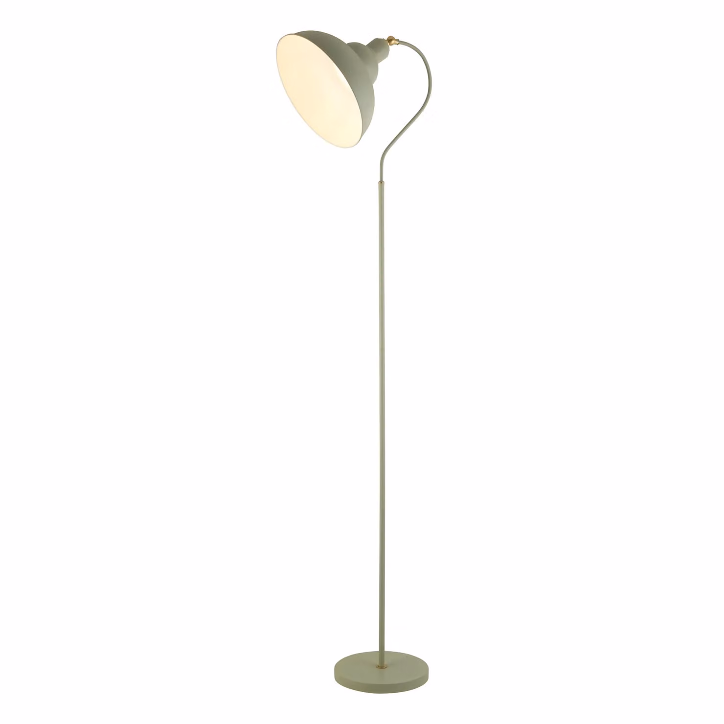 Lighting Collection Traditional Adjustable Arc Floor Lamp in Sage Green – 2