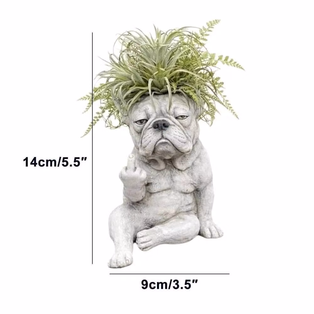 PAWNORA Grey Animal Garden Decor Statue Figurine – 2