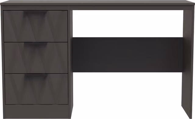 Ready Assembled 2 U Washington 3 Drawer Desk in Dark Grey – 1