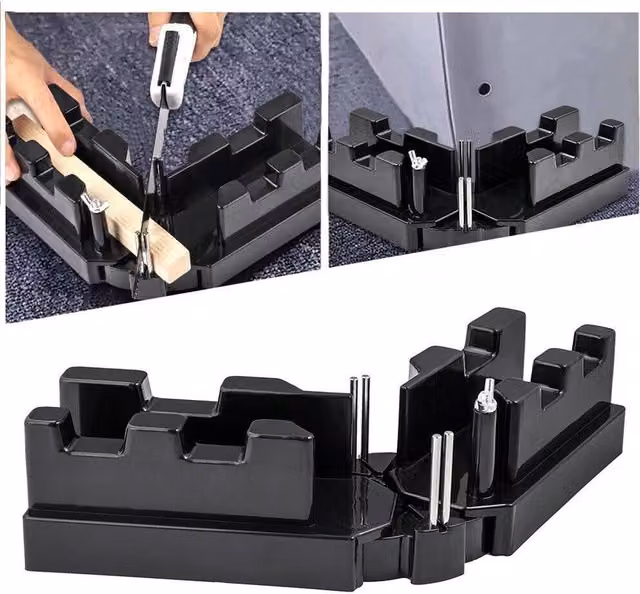 Nordara Mitre Measuring and Cutting Tool 2 in 1 Pipeline Woodworking Tool in Black