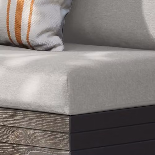 Keter Elements 4 Seater Modular Outdoor Garden Lounge Set in Graphite with Grey Cushions – 6