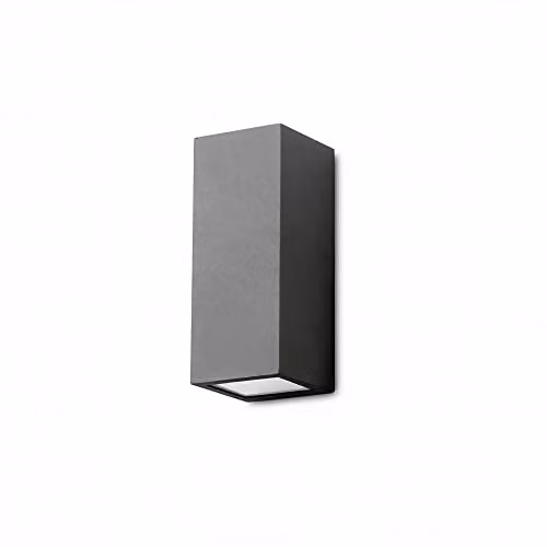Netlighting Cube 2 Light Outdoor Wall Light Black IP44