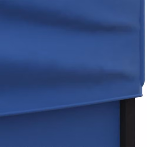 vidaXL Folding Party Tent with Sidewalls and Windows, Blue and Silver, W: 6 m, D: 3 m, H: 2 m – 3