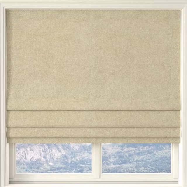 Linda Barker Petal Made to Measure Blackout Roman Blind in Beige