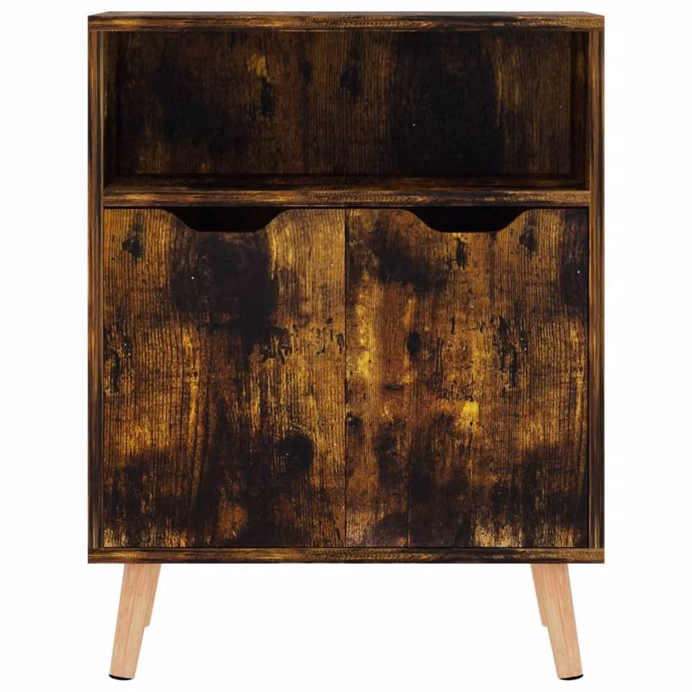 Berkfield Home Smoked Oak Sideboard in Brown, W/D/H: 60 x 30 x 72 cm – 3