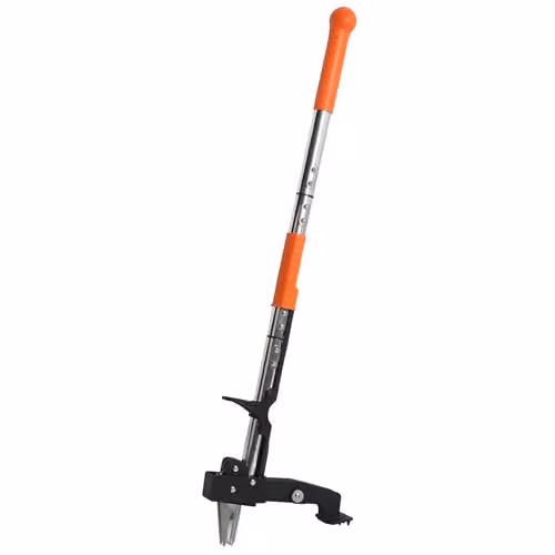 Lazy Tools Lazy-Weeder Stand Up Weeder Tool in Orange and Silver with 100 cm Long Handle – 1