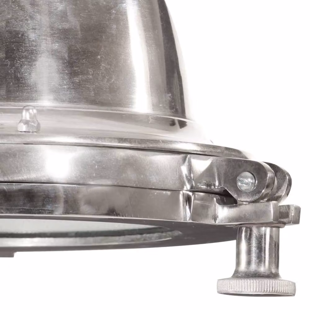 Berkfield Home Silver Aluminium Pendant Lighting, W/D/H: 25 x 25 x 136 cm – 2