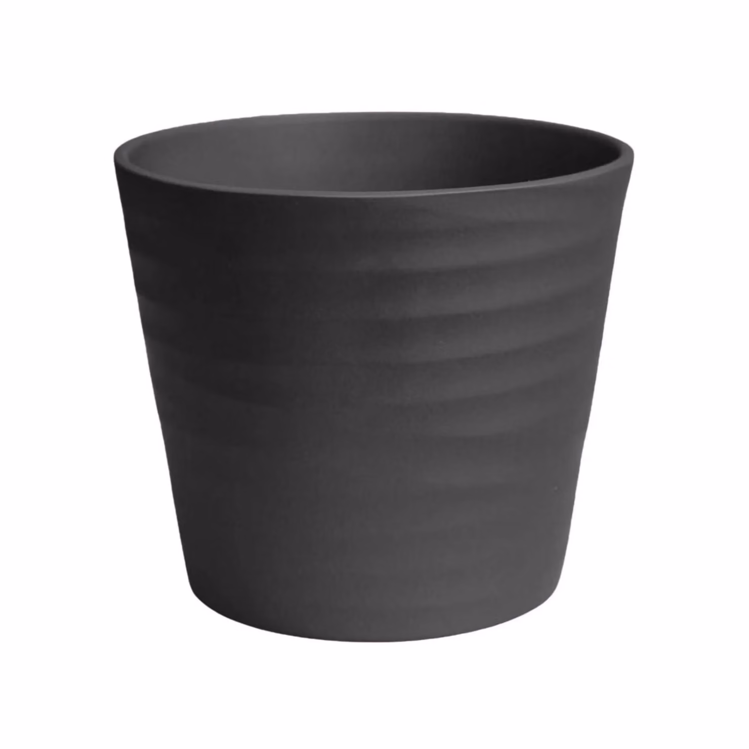 Ivyline Oslo Anthracite Ceramic Taper Planter, H: 24 cm, D: 28 cm – 1