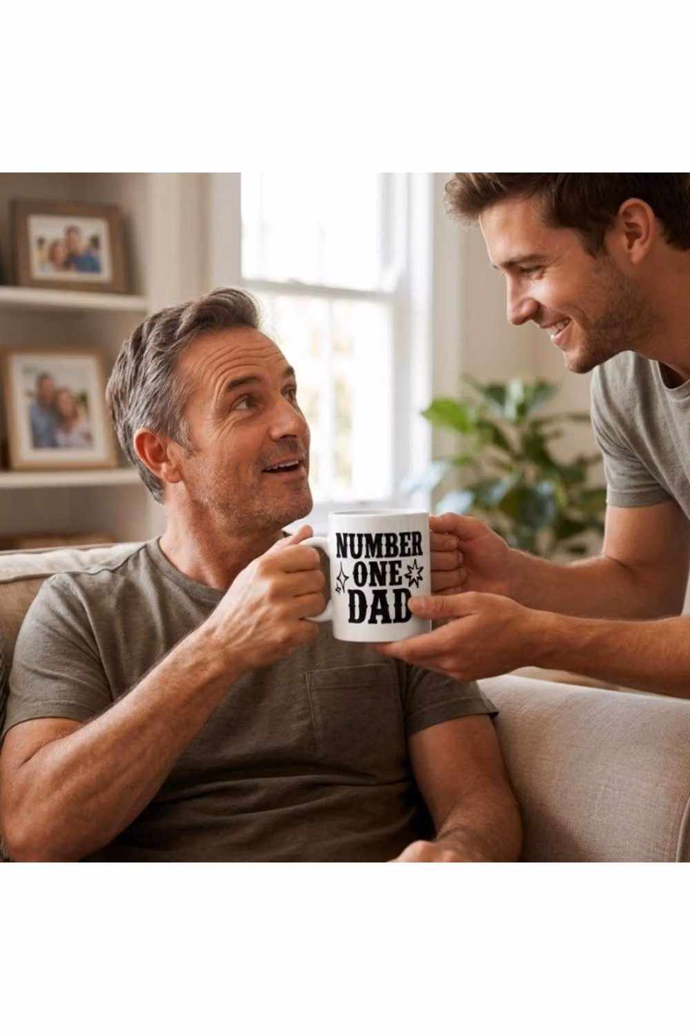 Dyzi Number One Dad Ceramic Coffee Mug in White – 4