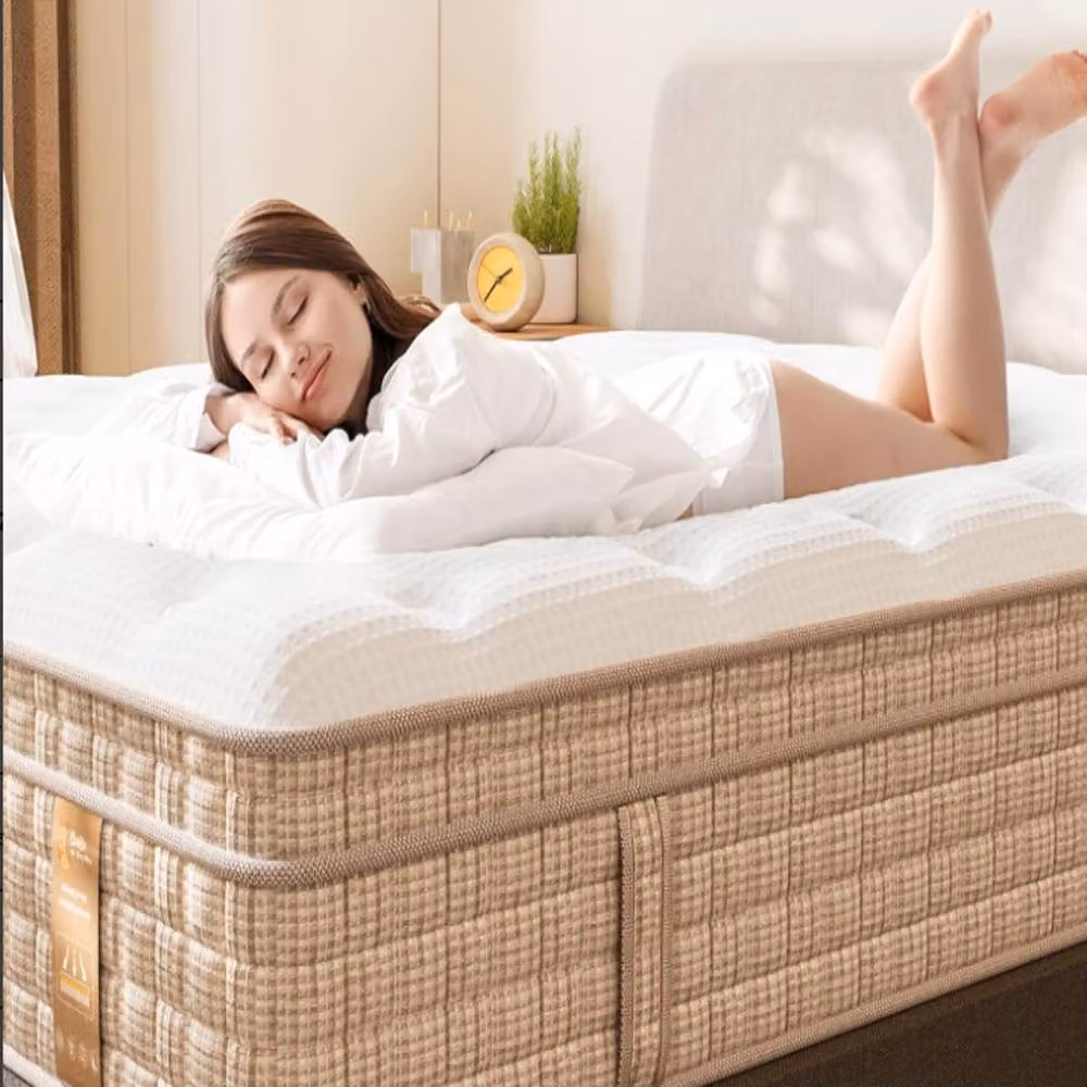 Rolipo Small Double Hybrid Mattress in White, W/D/H: 120 x 200 x 26 cm – 4