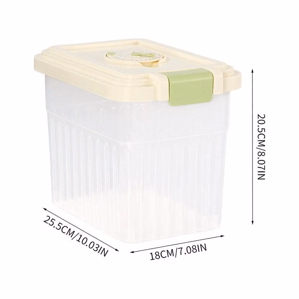 PAWNORA Clear Plastic Grain Storage Container, 5 kg – 2
