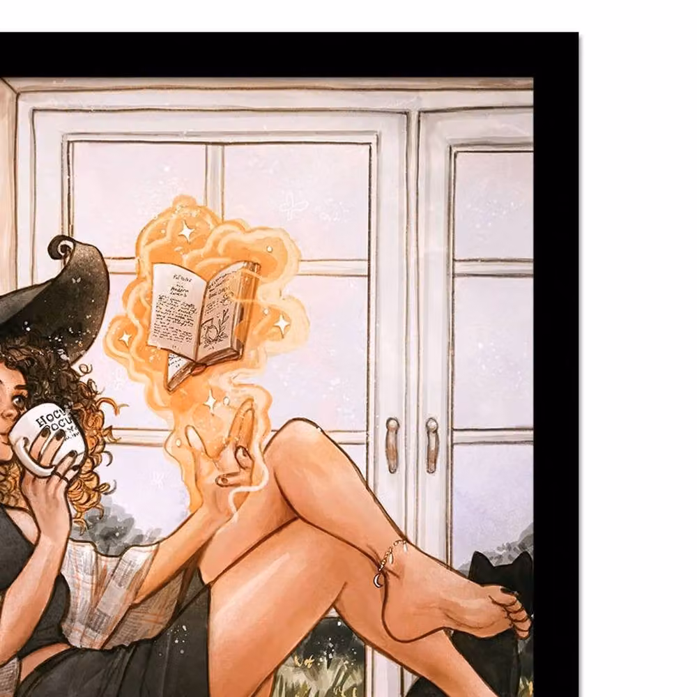 Ivy Dolamore Warm Witch Framed Multicolour Paper Poster Illustration – 2