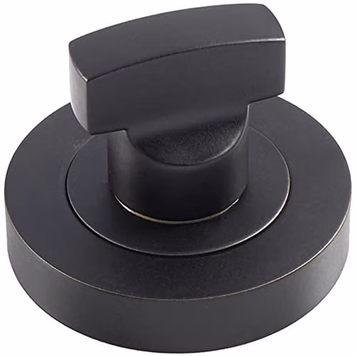 Loops Thumbturn Lock and Release Handle with Concealed Fix Round Rose in Matt Black