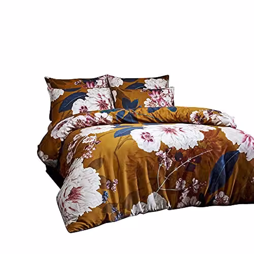 Paoletti Kyoto Floral Reversible Cotton Duvet Cover and Pillowcase Set, Multicolour, 90 x 200 cm – 2