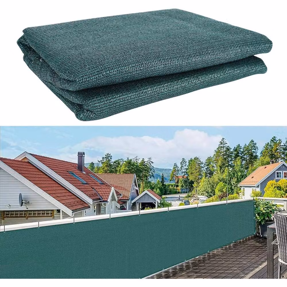 EONLION Green Garden Privacy Screen Netting Panel for Balconies and Fences, W: 5 m, H: 2 m – 3
