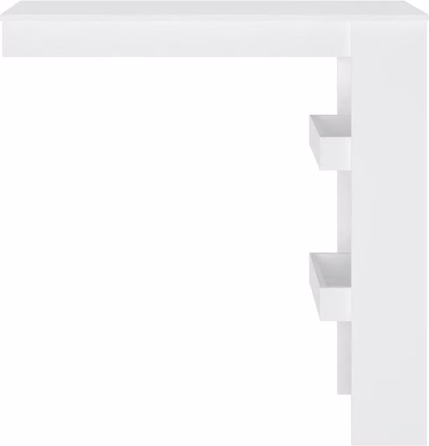 Berkfield Home White Wall Bar Table in Engineered Wood, W/D/H: 102 x 45 x 103.5 cm – 1