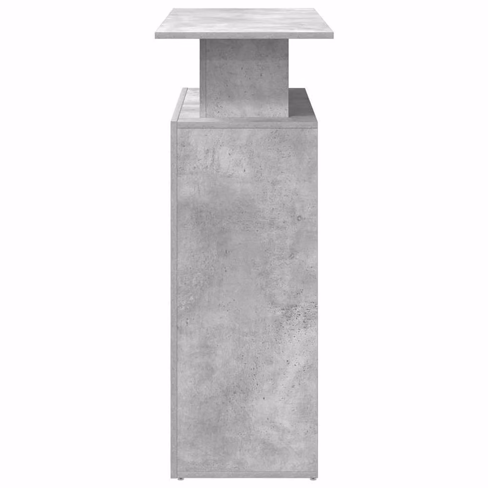 Berkfield Home Reception Desk in Concrete Grey, W/D/H: 100 x 40 x 104 cm – 3