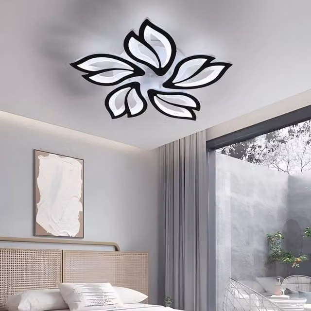 Kelvenix 45W Dimmable LED Ceiling Light in Black with Remote Control – 1