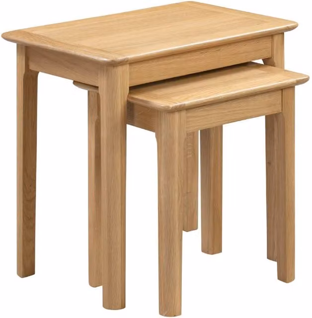 Cheshire Strathclyde Compact Nest of 2 Tables in Light Oak