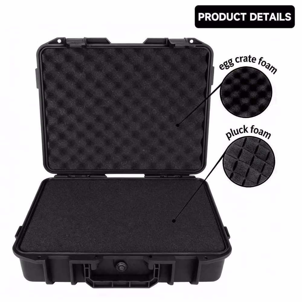 SPETLEK Secure Box Camera Equipment Storage Case with Inserts, Black, W: 36.0 cm, D: 30.0 cm, H: 10.6 cm – 3