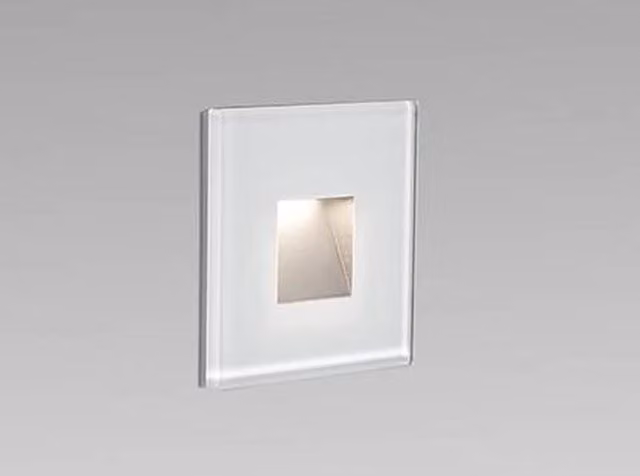 Faro Dart White LED Recessed Outdoor Wall Light