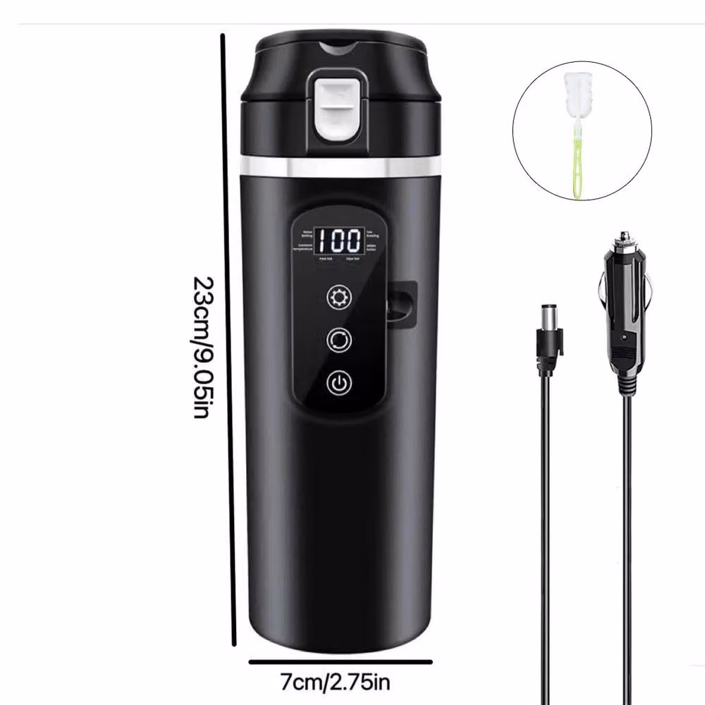 Havendro Electric Car Heating Cup with Smart Touch Screen, 400ml, Black – 2